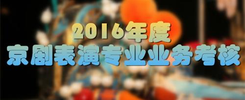 我想操逼想看性感操逼软件国家京剧院2016年度京剧表演专业业务考...